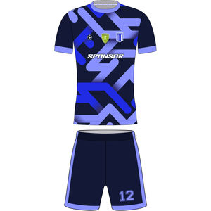 Ropa de fútbol Camiseta de fútbol Camisetas elásticas de secado rápido Camiseta de fútbol Impresión personalizada completa diseñada para jugadores de equipos de clubes - Product Image 3