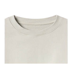 Venta al por mayor de sudaderas de algodón negro con logotipo personalizado de los hombres de manga larga cuello redondo en blanco de moda sólido de invierno OEM personalizado - Product Image 3