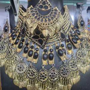 Conjunto de pendientes de collar afgano de estilo tradicional, superventas, Nueva joyería antigua, collares hechos a mano, pendientes, conjuntos de joyería - Product Image 2