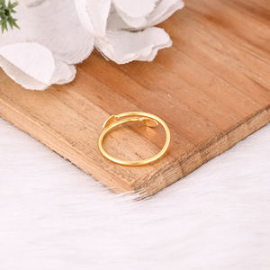 Anillo ajustable liso hecho a mano chapado en oro amarillo de Plata de Ley 925, joyería ligera, anillo de uso diario, joyería al por mayor - Product Image 6