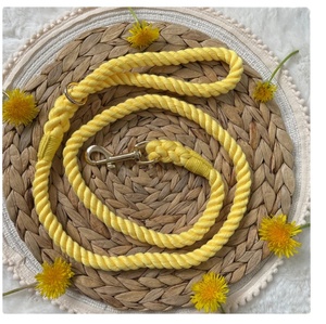 Walking Durable Dog <b>Leash</b> <b>Pet</b> Supplies Accessory Customized Colored Cotton Rope Handmade Dog <b>Leash</b> <b>Pet</b> <b>Leash</b> - Product Image 1