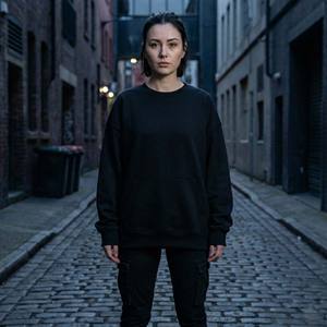 เสื้อสเวตเชิ้ตโอเวอร์ไซส์สไตล์ Y2K ไซเบอร์พังก์ ทรงหลวม ไหล่ตก ผ้าฝ้าย 100% แฟชั่นสตรีทสำหรับฤดูหนาว - Product Image 6