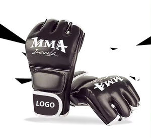 ถุงมือ MMA คุณภาพสูงระดับมืออาชีพ รับทำโลโก้ ขายส่ง ถุงมือหนังสำหรับฝึกซ้อมและต่อสู้ ถุงมือศิลปะการต่อสู้และมวย PU - Product Image 2