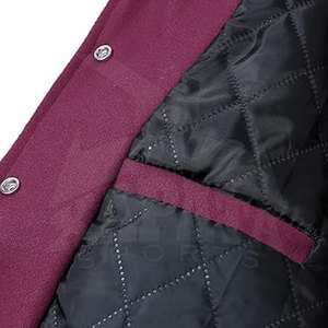 Dernier design, veste de baseball respirante à manches longues en laine/cuir de haute qualité avec col montant pour homme, hiver, fabriquée au Pakistan - Product Image 4