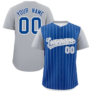 Chemise de baseball unisexe personnalisée à manches courtes, col en V, imprimé numérique, logo brodé, uniforme de baseball, séchage rapide, 100% sport - Product Image 5