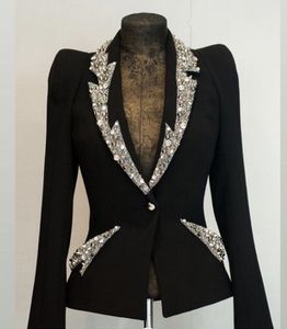NEWLY---JACKET avec un pantalon élégant ou une robe jupe ornée de DABKA, des perles de cristal, un travail de pierre de verre pour les tenues de fête/mariage @ 2022 - Product Image 1