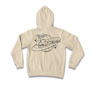Sudadera con Capucha para Hombre, Color Sólido, de Alta Calidad, con Logotipo Personalizado al por Mayor, Deportiva Informal, 100% Algodón, Nuevo Diseño, Patrón Bordado, Marrón - Product Image 3