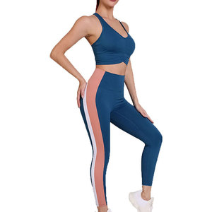 Ensemble de yoga pour femme sur mesure, léger, uni, sans manches, écologique, respirant, 2 pièces, best-seller - Product Image 1