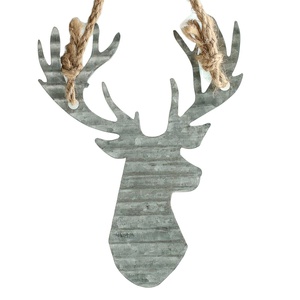 Ornement suspendu en forme de renne, métal galvanisé, pour plusieurs grandes occasions, décoration de noël, offre spéciale - Product Image 1