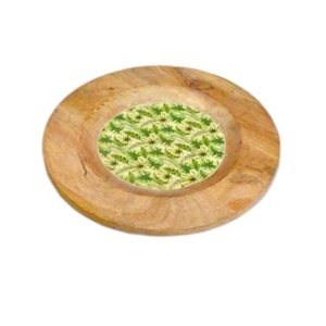 Plateau de service en bois fait main de taille personnalisée Plateau rectangulaire imprimé sol sec pour la maison et l'hôtel - Product Image 5