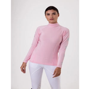 Premium Quality Baby Pink Base Layer for Equestrian <b>Ladies</b> Slim Fitting Eco Friendly Long Sleeve Base Layers for <b>Ladies</b> - Product Image 1