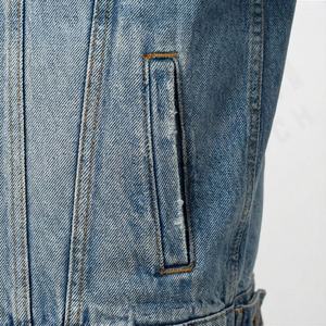 Chaqueta Vaquera Larga Elástica de Mezclilla para Mujer, Chaqueta Vaquera Lisa de Algodón para Invierno, Chaqueta de Moda para Mujer de Talla Grande - Product Image 5