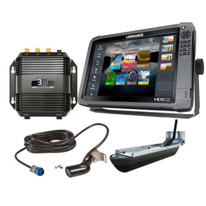 NUEVO ORIGINAL Lowrance HDS-12 Carbon con Active Imaging 3 en 1, Transductor de Montaje en Espejo de Popa, 1 Año de Garantía, Salida de Audio Mono - Product Image 1