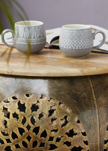 Bán Buôn Tay Cắt Kim Loại Bảng Với Rắn Bằng Gỗ Hàng Đầu Hiện Đại Công Nghiệp Bàn Cà Phê Mộc Mạc Giọng Đồ Nội Thất Handmade Bên Bảng - Product Image 2