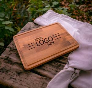 Eco-Safe Handmade Bamboo Chopping Board with Cheese <b>Knife</b> Dishwasher Safe <b>Crafted</b> by Verified Supplier Wholesale & Bulk Export - Product Image 2