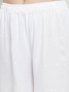 Handmade <strong>White</strong> Rayon <strong>Palazzo</strong> Pants Stitching <strong>Palazzo</strong> Pants for Women Indian Pants for Women - Product Image 5