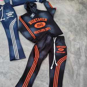 Conjuntos de Ropa Deportiva de Invierno para Hombre, Sudadera con Capucha y Pantalones Deportivos de Felpa de Secado Rápido, Personalizados, con Estampado en Serigrafía de 360 GSM - Product Image 2