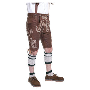 Vêtements bavarois Lederhose Trachten pantalon court décontracté taille haute léger non tissé pour garçons couleur personnalisée élégante pour hommes - Product Image 4