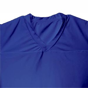 Camiseta de fútbol americano de malla transpirable deportiva Kandari, manga corta de talla grande, personalizable, 100% poliéster - Product Image 4