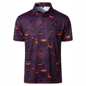 Hombres ligeros de calidad superior para Polo Nuevo diseño con sublimación de patrón sólido OEM personalizado MOQ bajo - Product Image 1