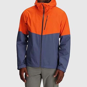 Chaqueta para correr deportes al aire libre chaquetas a prueba de viento para hombre chaquetas de lluvia de nailon de tela resistente al agua impermeable High Street para hombre - Product Image 2