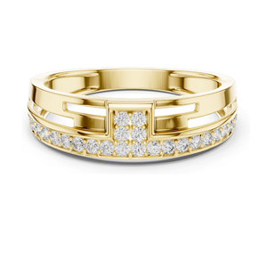 แหวนเพชรแล็บ 0.312 กะรัต สำหรับผู้หญิง ความใส VVS-VS ทอง 18KT, 14KT, 10KT และเงิน 925  ทองชมพู, ทองเหลือง, ทองขาว - Product Image 3