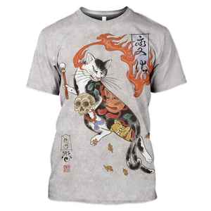 T Shirts High Quality Crew Neck Short Sleeve Fashion Wholesale Custom Printing Loose Dye Tee - Product Image 4