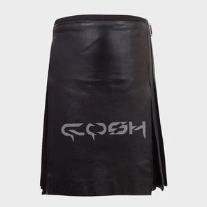 Men's Custom 100% Acrylic Scotland <b>Kilt</b> with Leather Apron Fashion <b>Utility</b> Wear Manufactured in Pakistan - Product Image 3