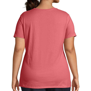T-shirts à manches courtes grande taille pour femmes coupe ample à la mode sérigraphié décontracté t-shirts personnalisés Logo brodé personnalisé - Product Image 3