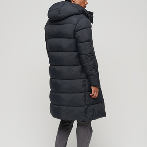 Wholesale Casual Street Winter Detachable Hood Puffer <b>Coat</b> Jacket Custom Waterproof Ripstop Down Puffer Jacket for Men - Product Image 3