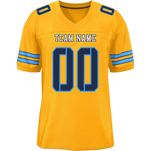 College Teamwear Camisetas de fútbol americano Ropa deportiva Secado rápido Transpirable Malla de poliéster Sublimación Imprimir Manga Rayas Logo - Product Image 1