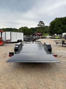 Remorque hydraulique inclinable de 20 pieds 15K pour équipement lourd, avec pont en acier à double vérin, pour transport agricole et chargeuse compacte - Product Image 3