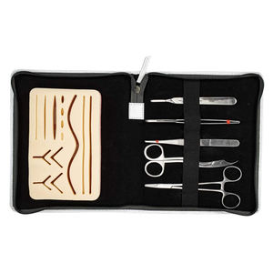 Kit d'instruments chirurgicaux, lame de scalpel, porte-aiguilles, pinces, ciseaux, kit avec coussin de suture - Product Image 3