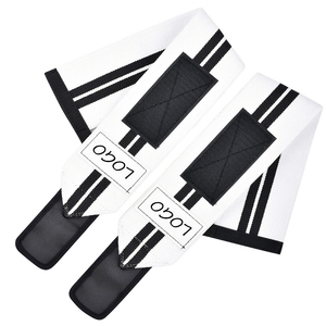 Muñequeras y correas de levantamiento de pesas personalizadas, duraderas y resistentes - Elásticas y de mezcla de algodón - Product Image 5