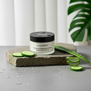 Masque facial hydratant en poudre à l'extrait de concombre Glee Impex, pour tous types de peaux |   Soins de la peau nourrissants, hydratants et revitalisants - Product Image 3