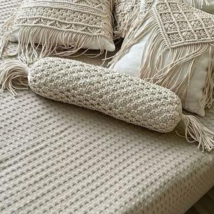 Funda De Almohada cuadrada hecha a mano de macramé estilo bohemio ecológico con patrón Vintage para la decoración de la sala de estar del hogar y del Hotel - Product Image 1