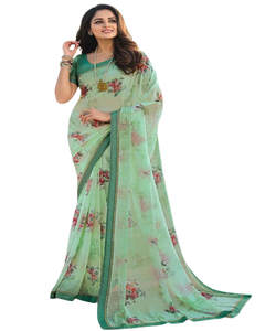 Sari bordado de bajo precio: luzca lo mejor posible sin romper el banco con este impresionante Sari bordado disponible en una prenda de baja P - Product Image 4