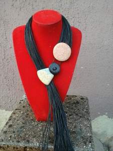 สร้อยคอเขาควายวัวมาใหม่สวยเครื่องประดับกระดูกรูปสัตว์ขัดเงาลูกปัดดีไซน์ธรรมชาติสำหรับผู้หญิงงานแต่งงาน - Product Image 2