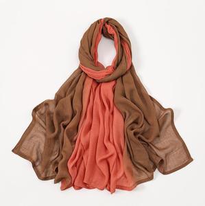 Hot-selling new autumn-style solid-color gradient Breathable Scarf - Product Image 1