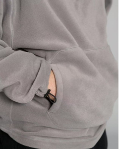 Masque facial en polaire lourd à fermeture éclair intégrale Ninja à épaules tombantes de haute qualité personnalisé pour l'hiver 2025 100% coton brodé - Product Image 4