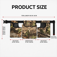 Étuis de ceinture de chasse d'extérieur en nylon imperméable camouflage haute pression, compatibles MOLLE, 27 à 60 pouces, ajustement universel pour la chasse et la pêche