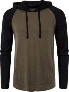 Sweat à capuche en polaire confortable pour homme, doublé, uni, grande taille, polyester/coton, séchage rapide, teint en pièce, athlétique - Product Image 2
