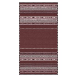 Tapis RUGS DEPOT LXDP-0937, vente en gros, rouge bordeaux, tapis traditionnel oriental imprimé numériquement, lavable en machine, chenille, antidérapant - Product Image 1