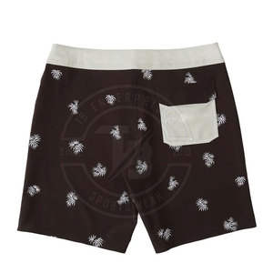 Shorts de bain pour hommes avec logo personnalisé, 100% coton, motif uni, décontractés, taille mi-haute, respirants, séchage rapide, taille adulte, fabriqués au Pakistan - Product Image 5