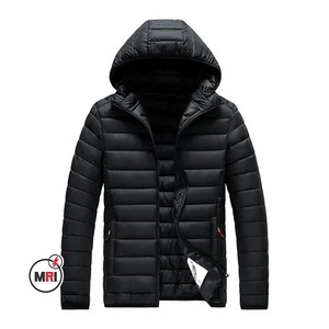 Logo personnalisé Veste chaude et légère d'extérieur pour hommes Manteau d'hiver à capuche en polyester Bouffant de bulles Vestes bouffantes avec capuche - Product Image 5