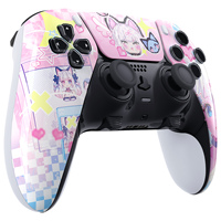 Coque de manette PS5 MeWoow, style mignon, coque de manette personnalisée, autocollant d'eau, plaque frontale, couverture du pavé tactile