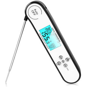 Termometer Digital Profesional dengan <span class=keywords><strong>Probe</strong></span> Lipat untuk Memasak Daging Cairan Dapur Restoran IP66 Tahan Air LCD Bacaan Instan - Product Image 1