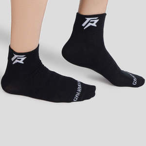 Logo personnalisable pour chaussettes de sport mi-mollet 3 paires, haute qualité, antimicrobiennes, respirantes, amorties, pour le cyclisme, motif Argyle - Product Image 6