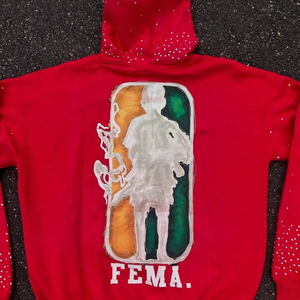 OEM Customizable 100% High Quality <b>Men's</b> Classic Pullover <b>Hoodie</b> 280-300 Gsm Fleece (Cotton-Polyester Blend) Digital <b>Lined</b> - Product Image 4