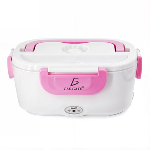 Portable Electric Lunch Box <b>USB</b> Power Source Automatic <b>Heating</b> Feature Stainless Steel Plastic for Household Car Outdoor Use - Product Image 3